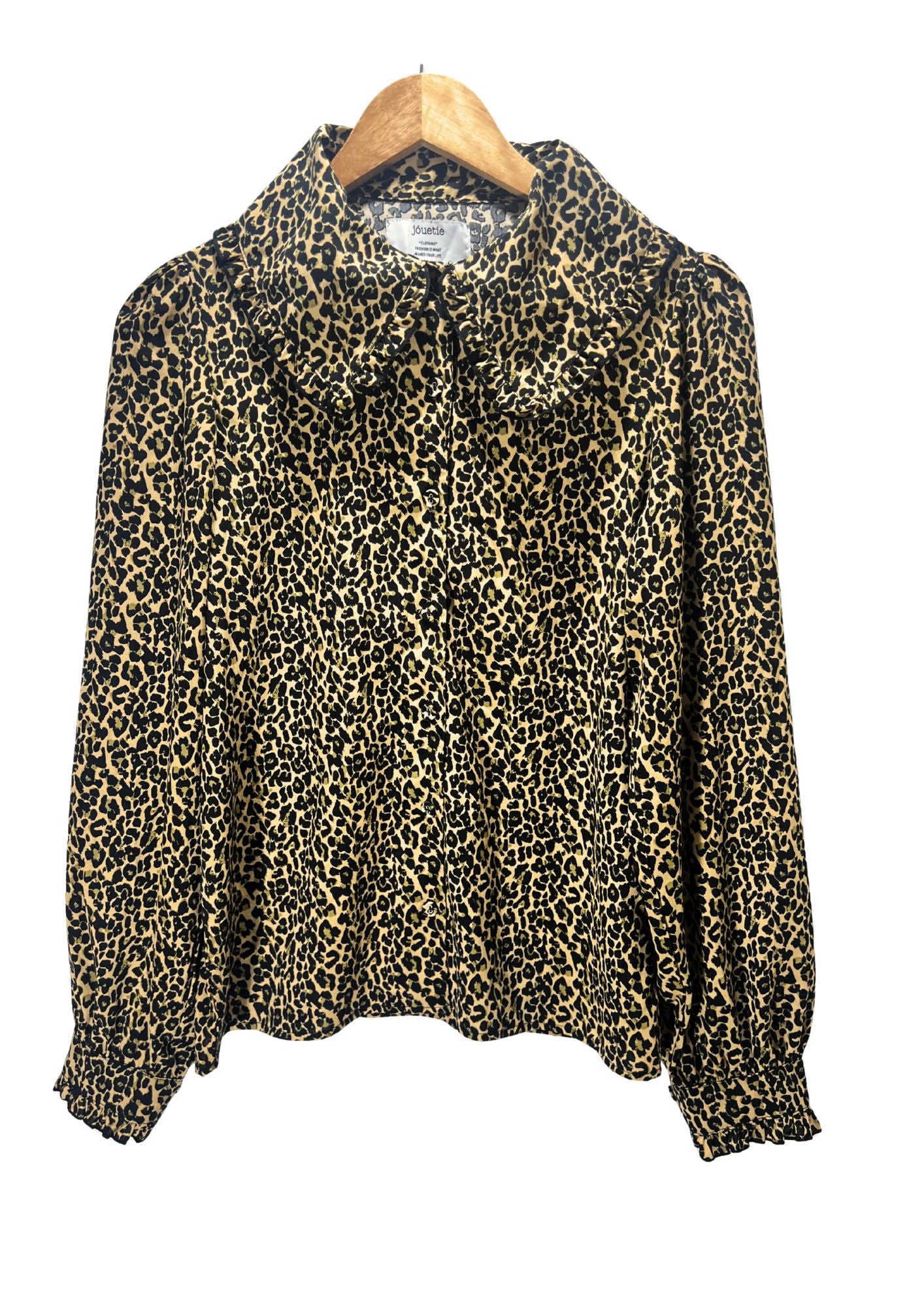 jouetie Japanese Brand Leopard Pattern Shirts (Ladies M-S)