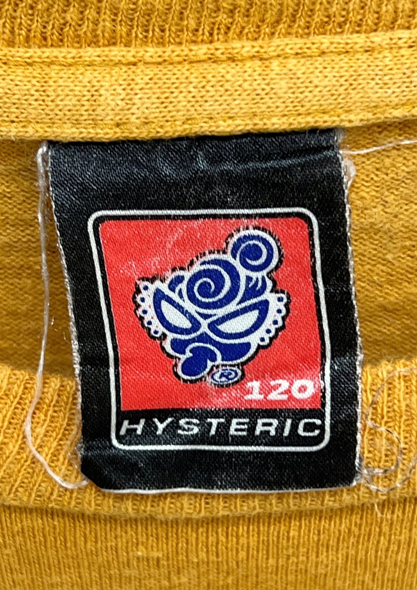 2000 Y2K HYSTERIC MINI by HYSTERIC GLAMOUR 'Pirate Baby Thrasher Logo' Baby Tee (Ladies M)