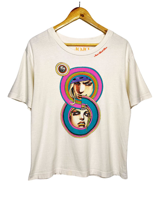 2012 Jojo's Bizarre Adventure Steel Ball Run x Hirohiko Araki Jojo Exhibition Gyro Zeppeli and Johnny Joestar T-shirt