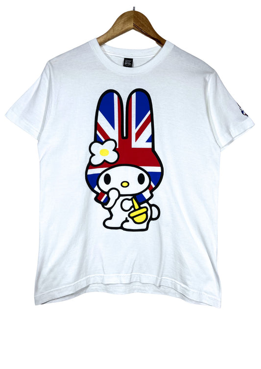 2010 Vintage Hello Kitty x Graniph My Melody England T-shirt