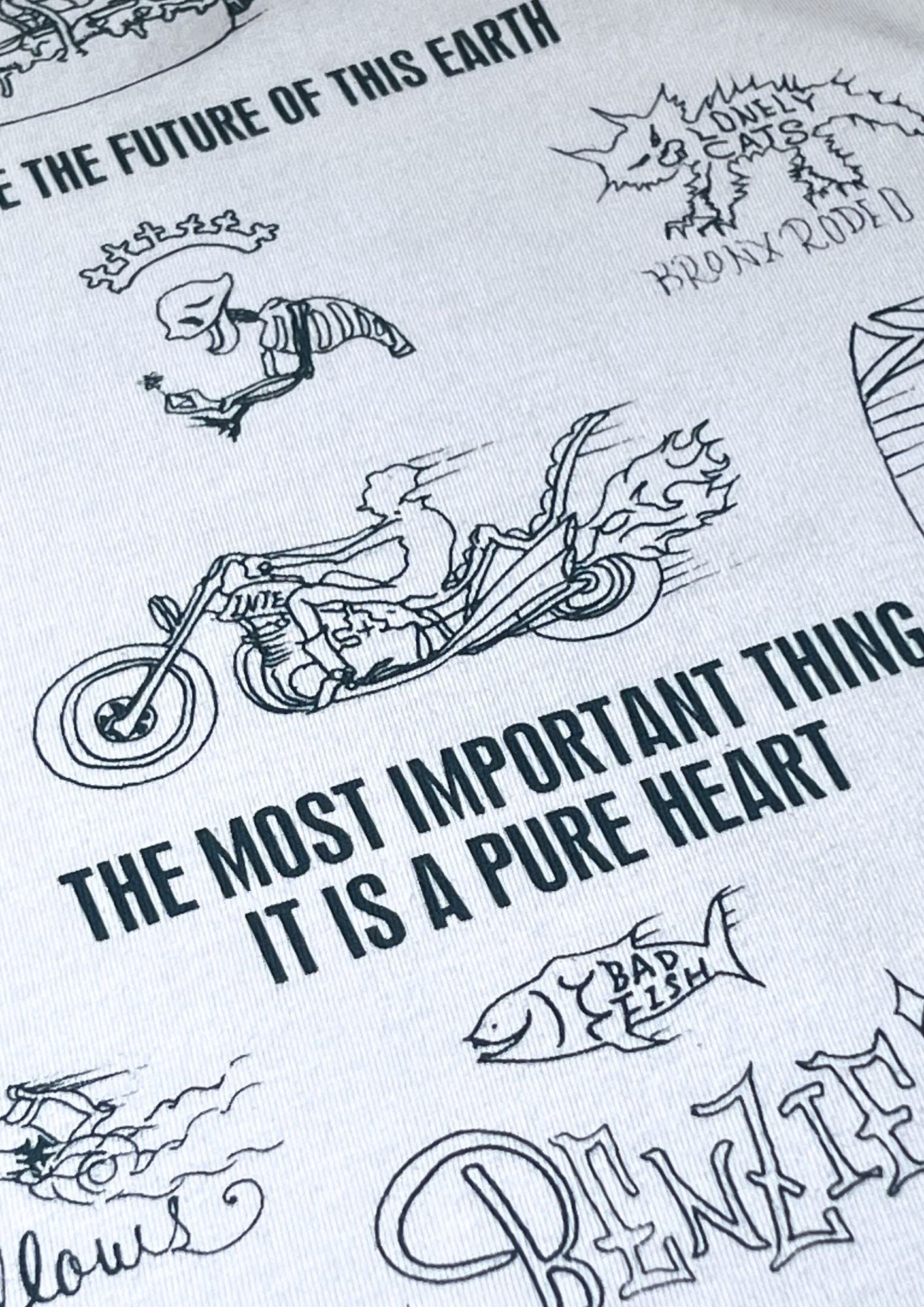 2010s KENICHI ASAI 'The most important thing is a pure heart' Japanese Band T-shirt (M)