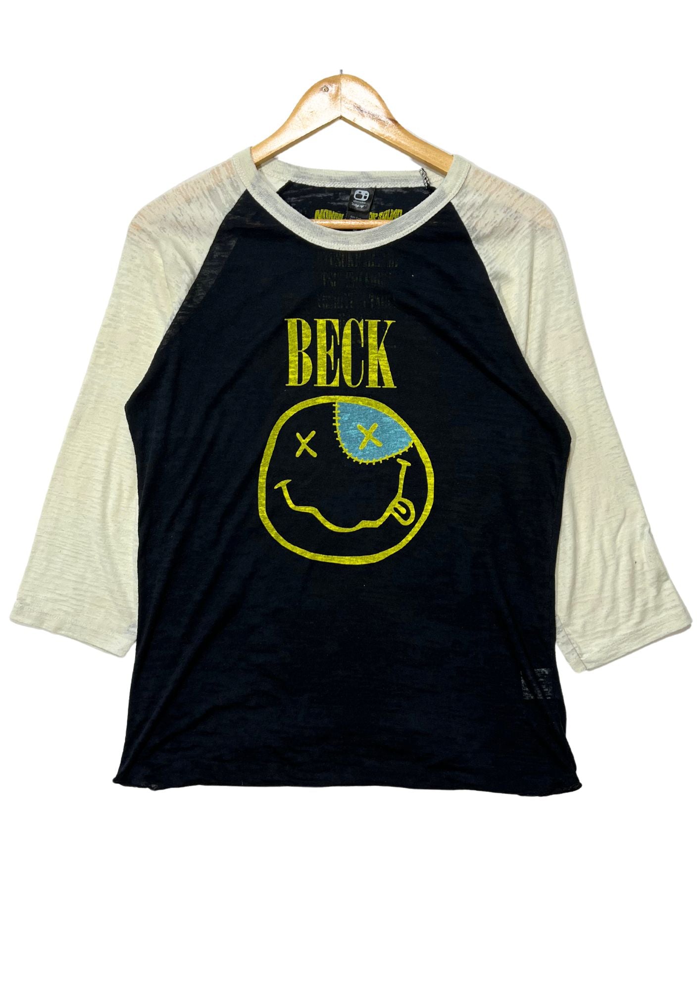 2010 Beck 'Nirvana Smily' Raglan Shirts (S)