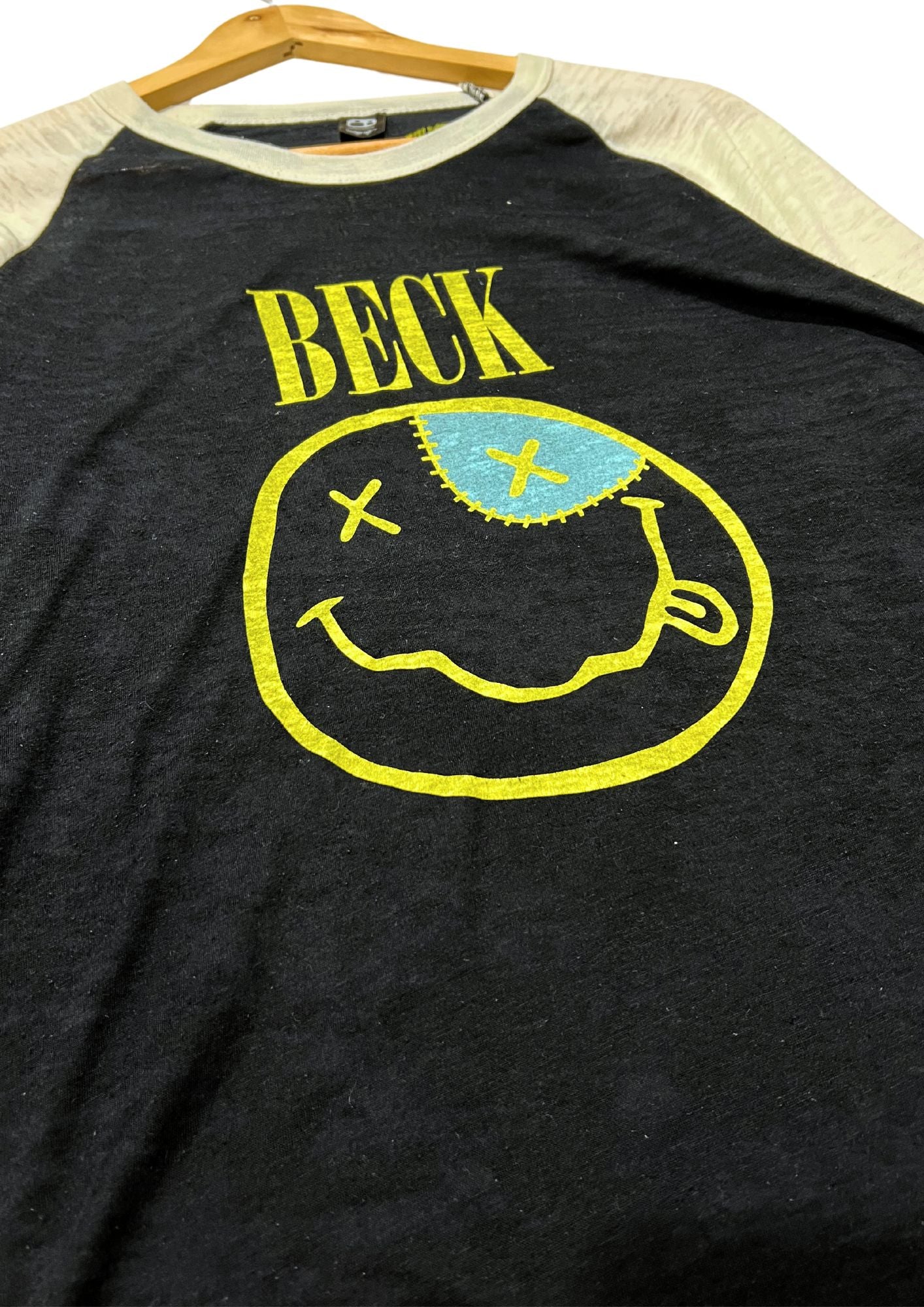 2010 Beck 'Nirvana Smily' Raglan Shirts (S)