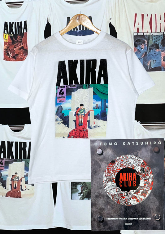 1987 Vintage Official AKIRA x Atelier Morita Vol. 4 Manga Cover 750 Limited Quantity Lottery T-shirt / 1995 Akira Club 1st Printing Japanese Version