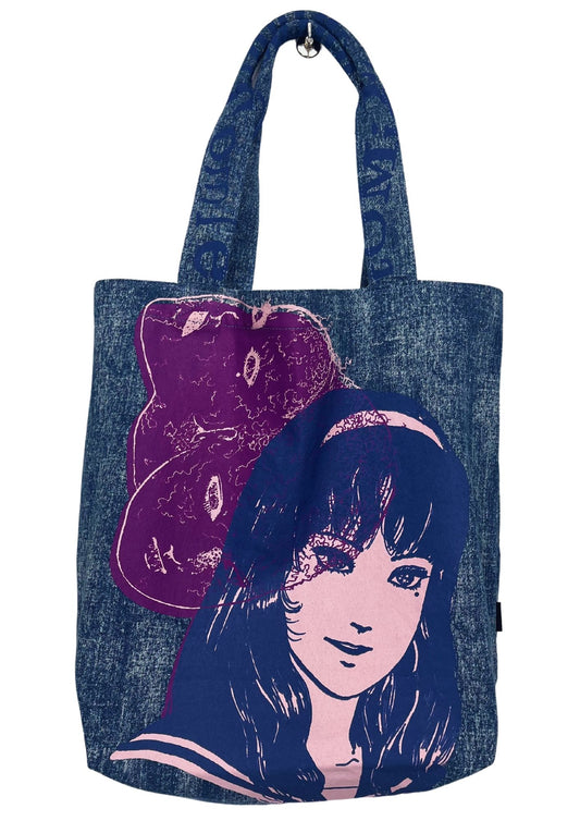 Junji Ito x Tomie Denim Tote Bag