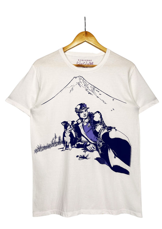 Jojo's Bizarre Adventure x Hirohiko Araki Jojo Exhibition Jotarou and Iggy T-shirt