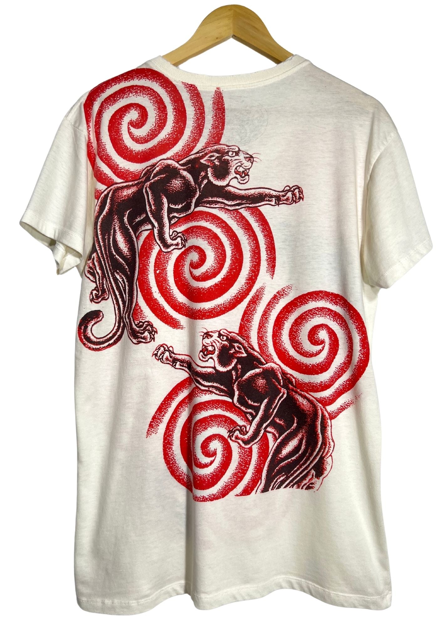 Japanese art WORK 'Black Panther Uzumaki' T-shirt