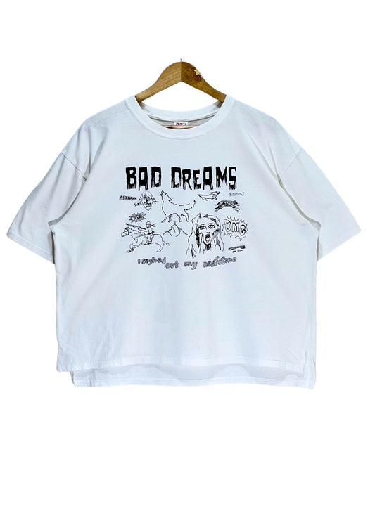 Japanese Band 'Bad Dreams' Cropped T-shirt (M Oversize)