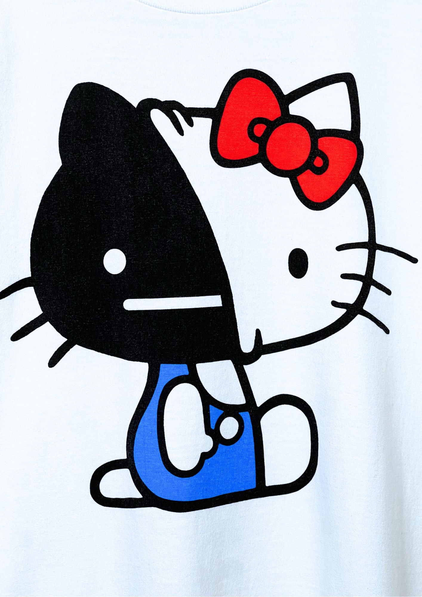 2010 Hello Kitty x Graniph 'Black and White Kitty' T-shirt (M)