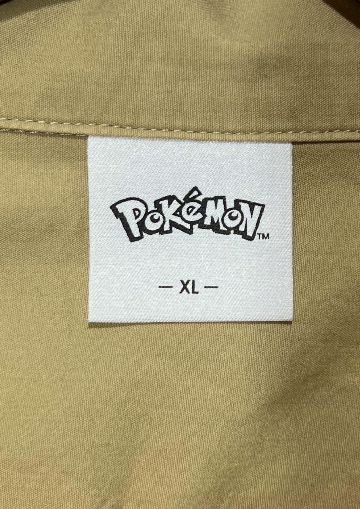 2020 Pokemon x GU '#025 Pikachu' Embroidered Button Up Shirts (XL)