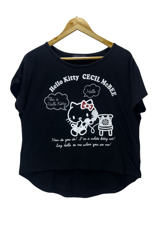 Sanrio Hello Kitty x Cecil McBee ‘Meet Hello Kitty” Boxy T-shirt (Ladies M)