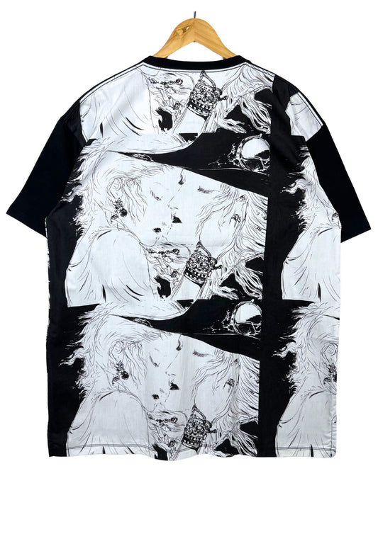 2023 Yoshitaka Amano x Graniph 'Monochrome 2' T-shirt (XL)