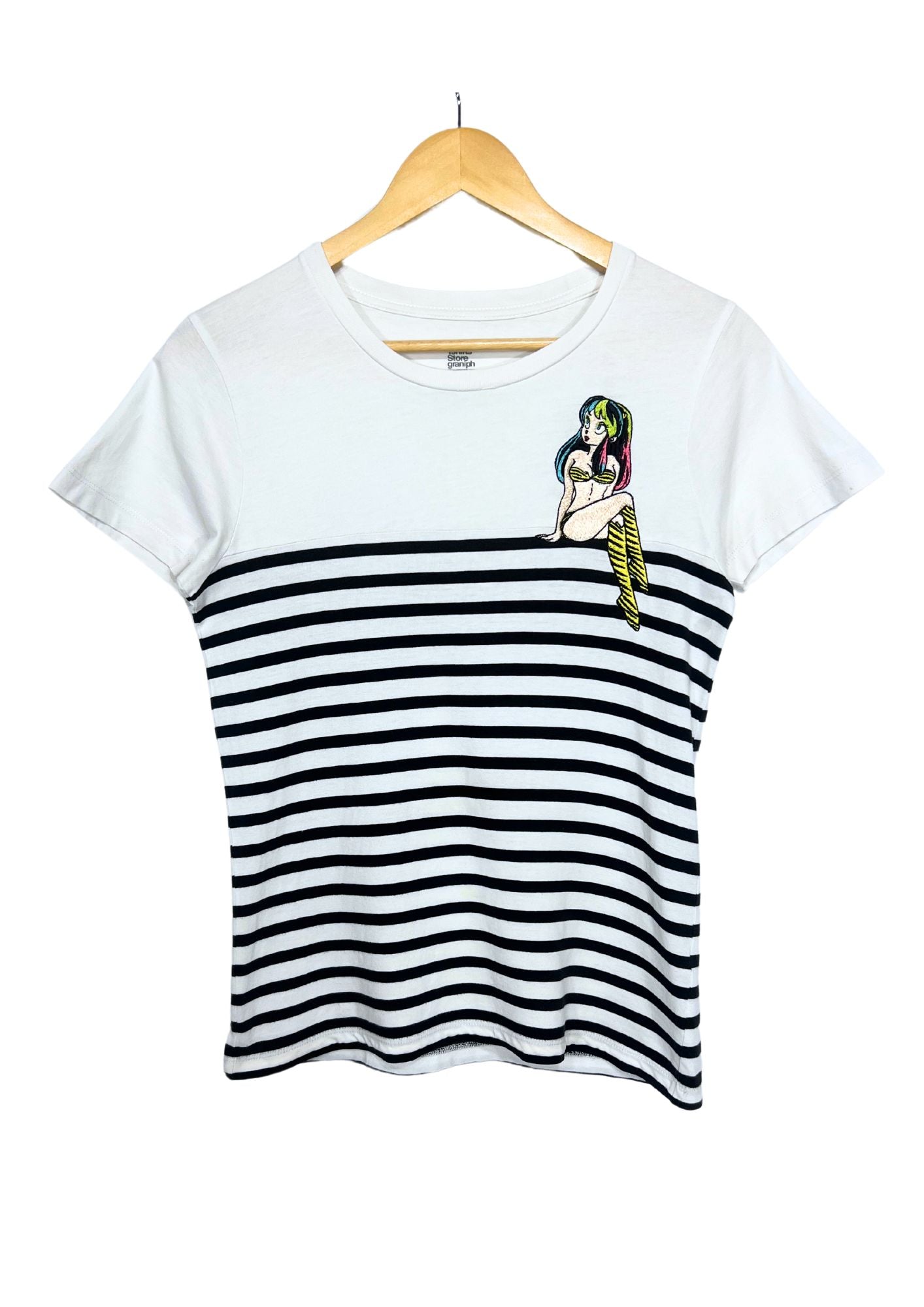 2016 Urusei Yatsura x Graniph Embroidered Lum T-shirt