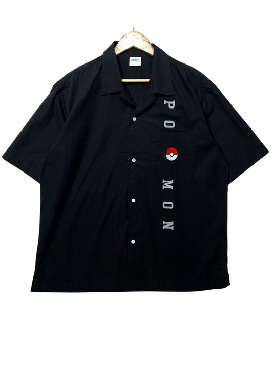 2020 Pokemon x GU 'Pokemon Type Symbols' Embroidered Button Up Shirts (L)