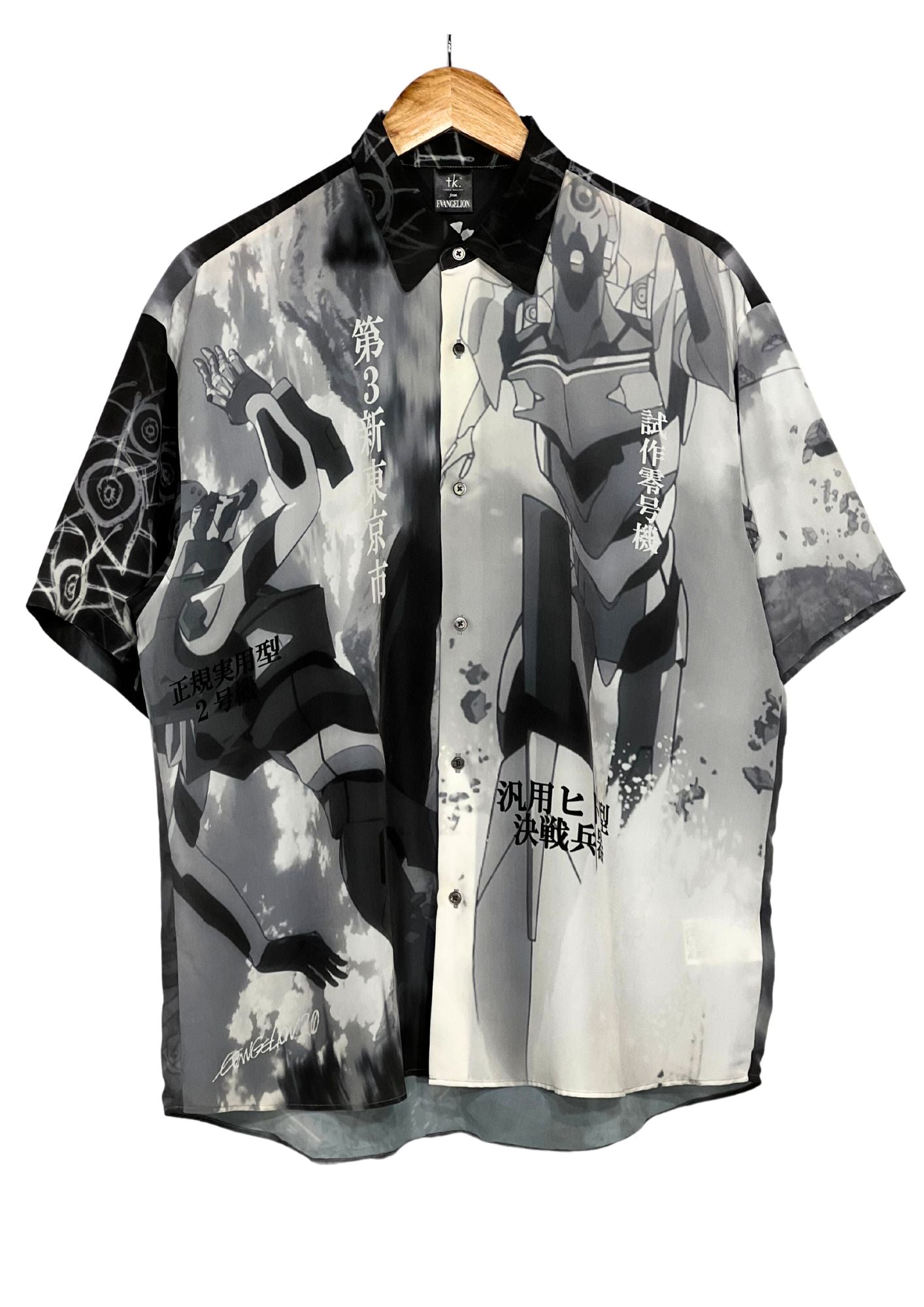 2020 Neon Genesis Evangelion x tk Takeo Kikuchi AT Field Max Button-Up S/S Shirts