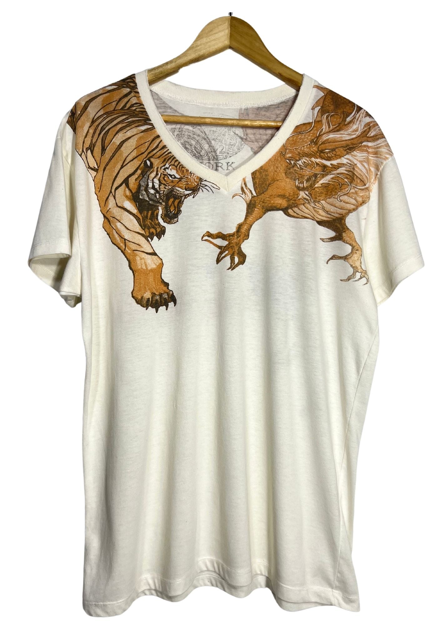 Japanese art WORK 'Tiger and Dragon' T-shirt