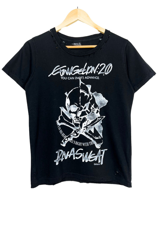 2010 Neon Genesis Evangelion x RNA Sweat 'Evangelion: 2.0 You Can (Not) Advance' Damaged  T-shirt (S-M)