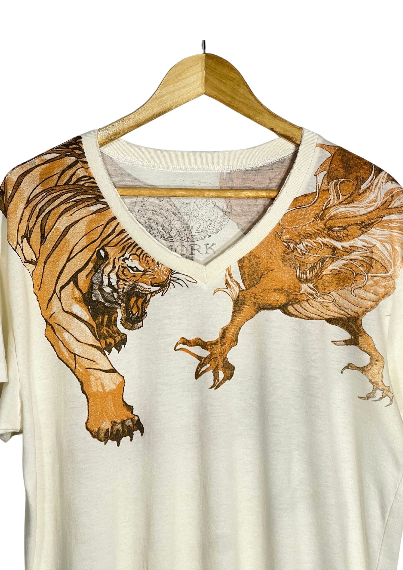 Japanese art WORK 'Tiger and Dragon' T-shirt