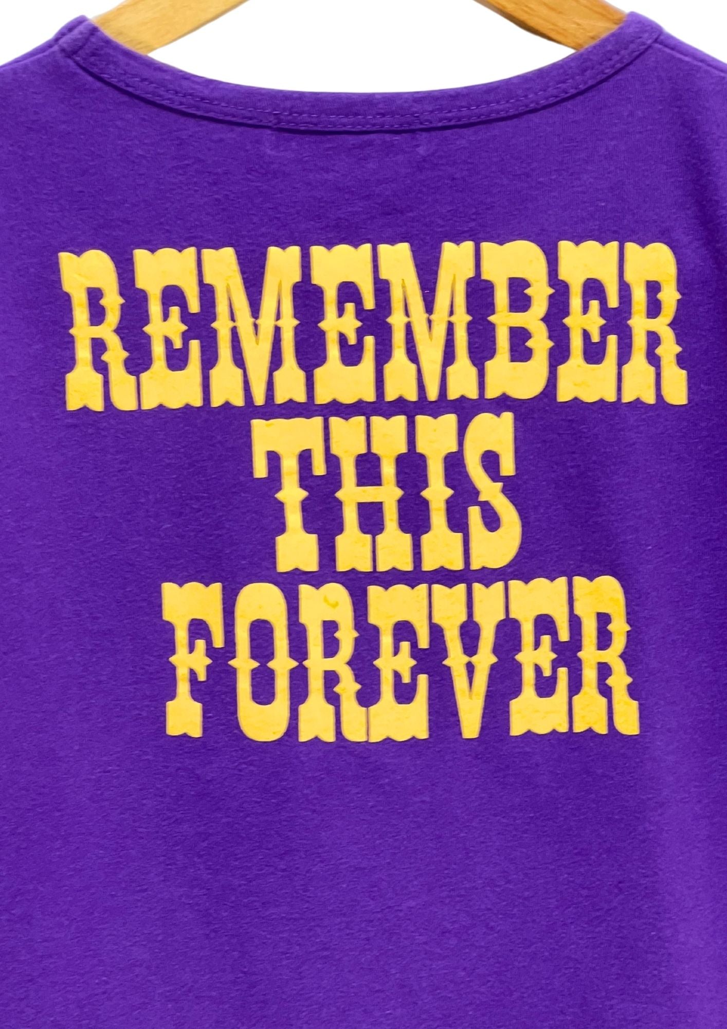 Y2K HYSTERIC MINI by HYSTERIC GLAMOUR 'Remember This Forever' Baby Tee (Ladies XS)