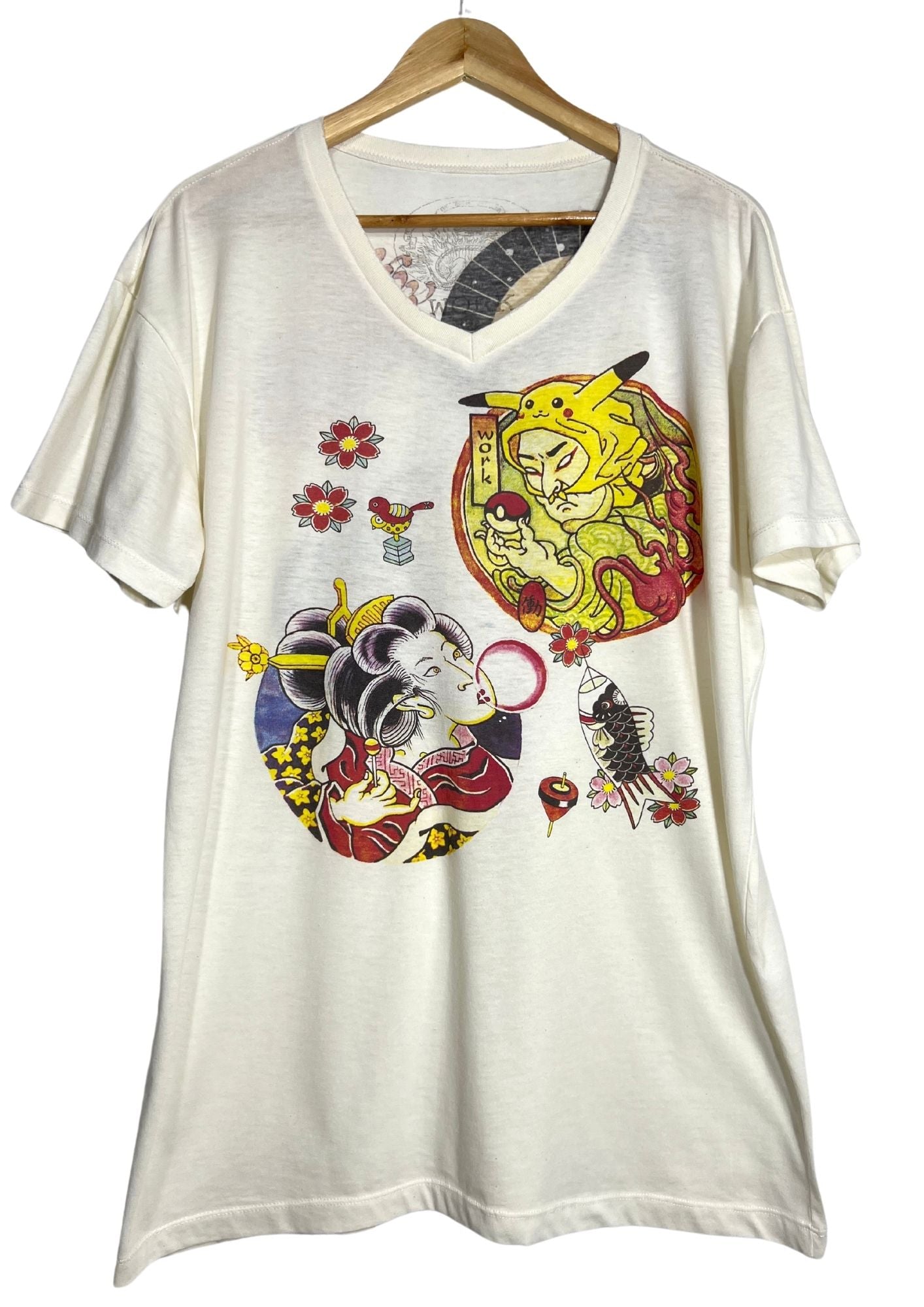 Japanese art WORK 'Edo Pickachu' T-shirt