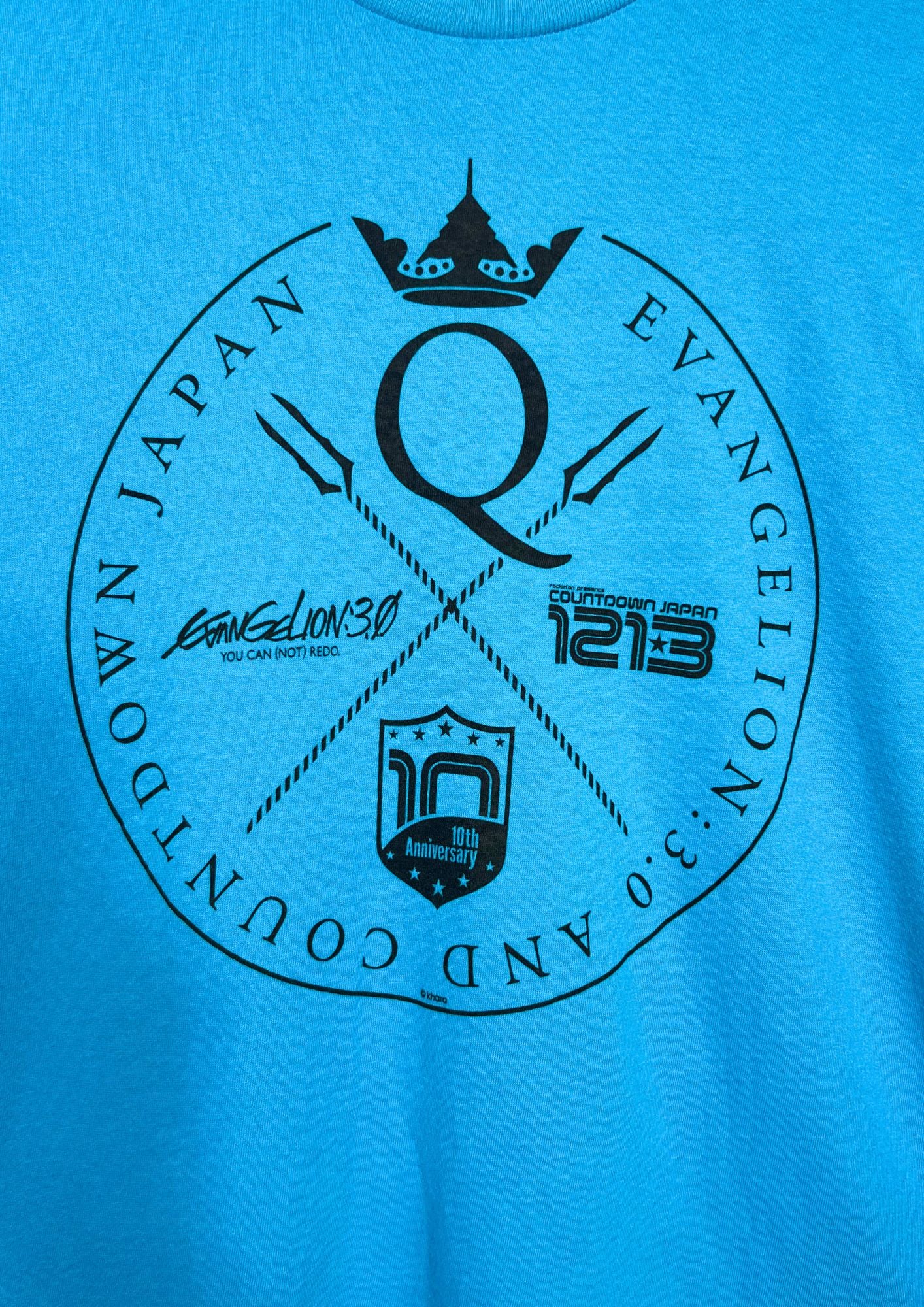2012 Neon Genesis Evangelion x Rockin'on 2013 Countdown Japan Festival T-shirt