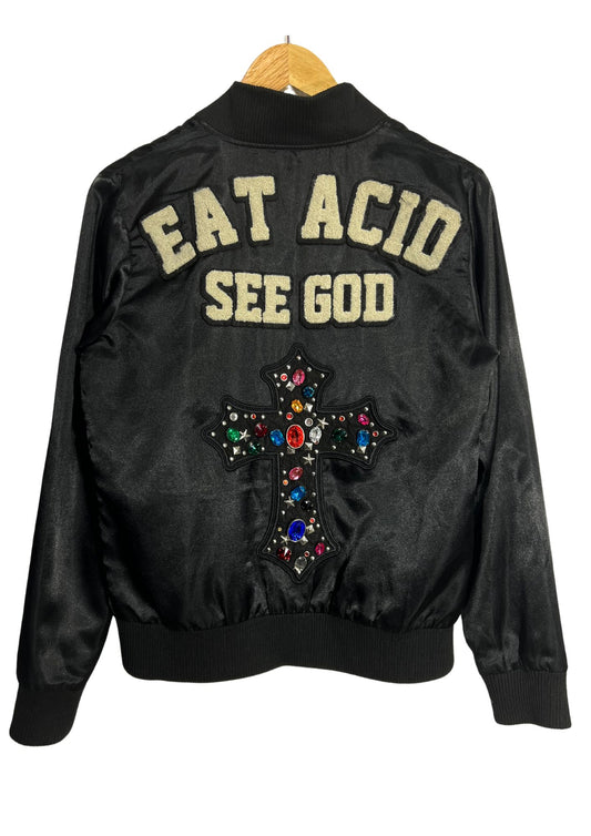 2000s Vintage GLAD NEWS 'Eat Acid See God' Jacket