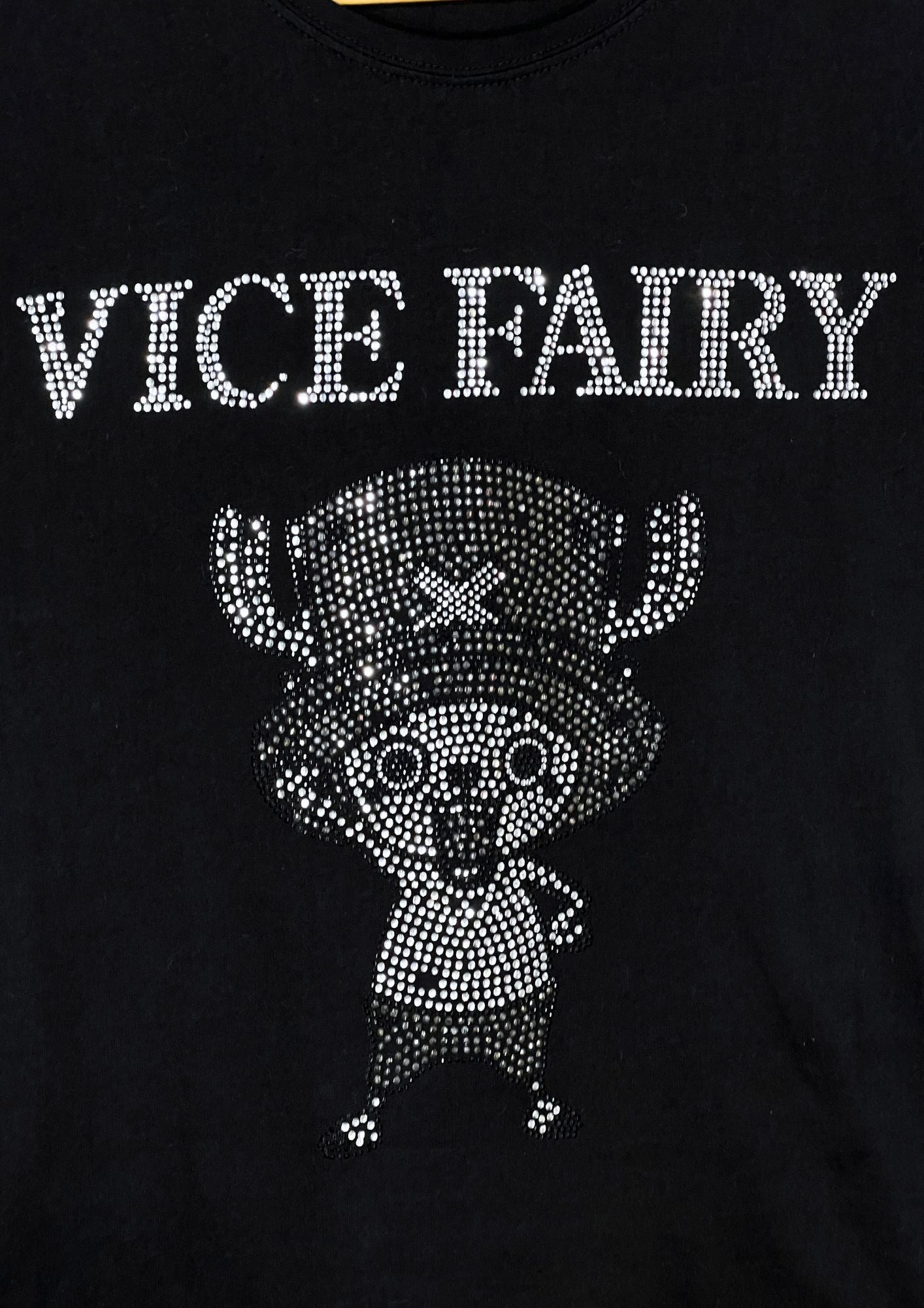 2010 One Piece x VICE FAIRY Rhinestones Chopper T-shirt