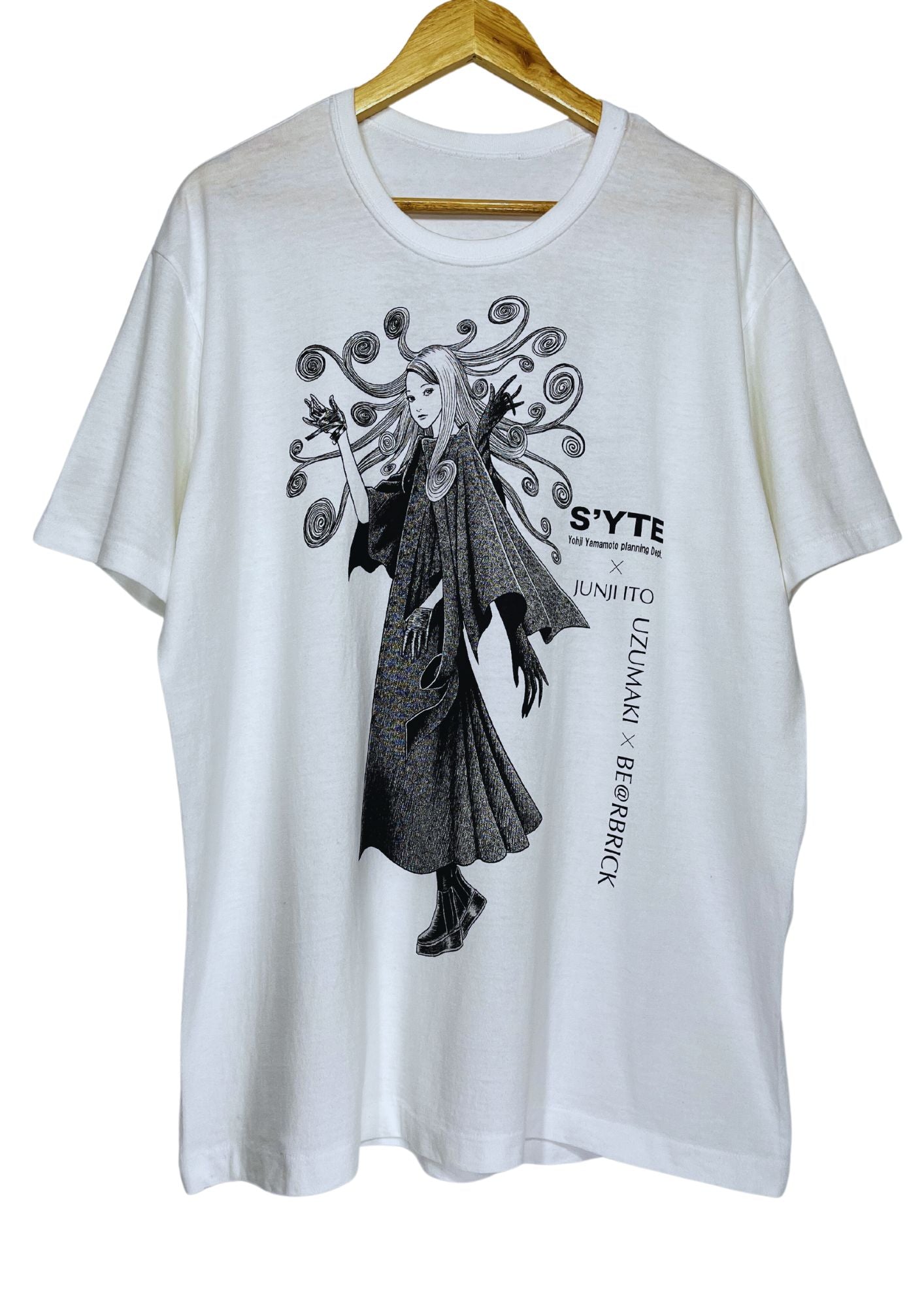Junji Ito x S'YTE Yohji Yamamoto x Be@rbrick Uzumaki T-shirt