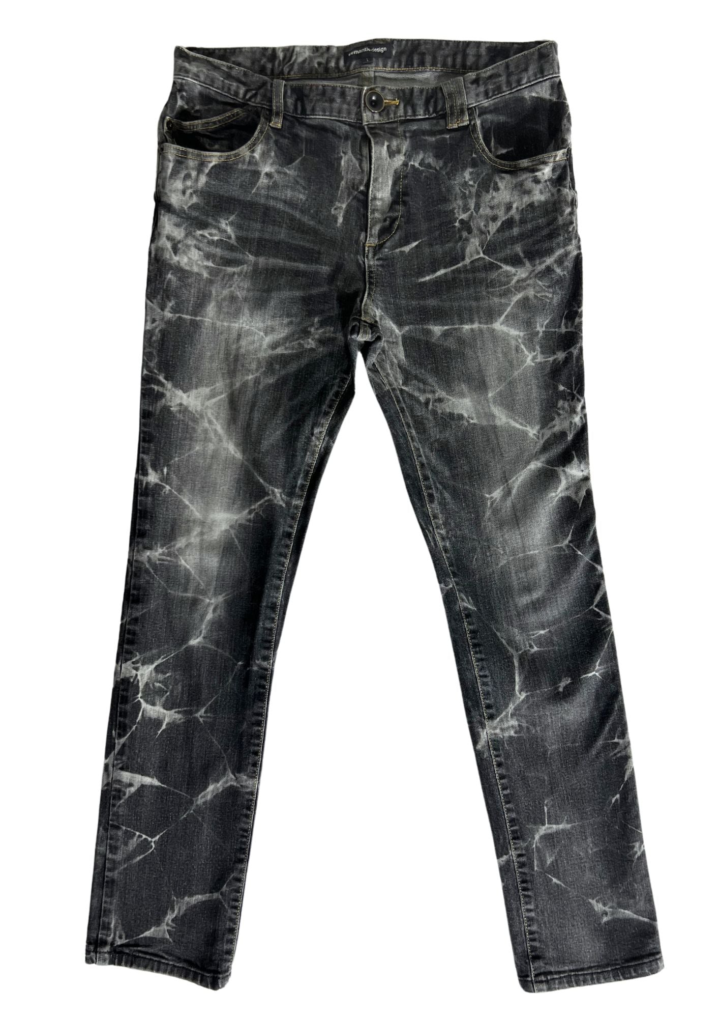 2010s SEMANTIC DESIGN Acid Skinny Jeans (32")