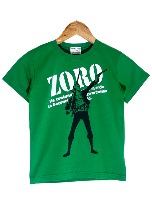 2010s One Piece x Pedo & mada ‘Zoro with Gun’ Baby Tee