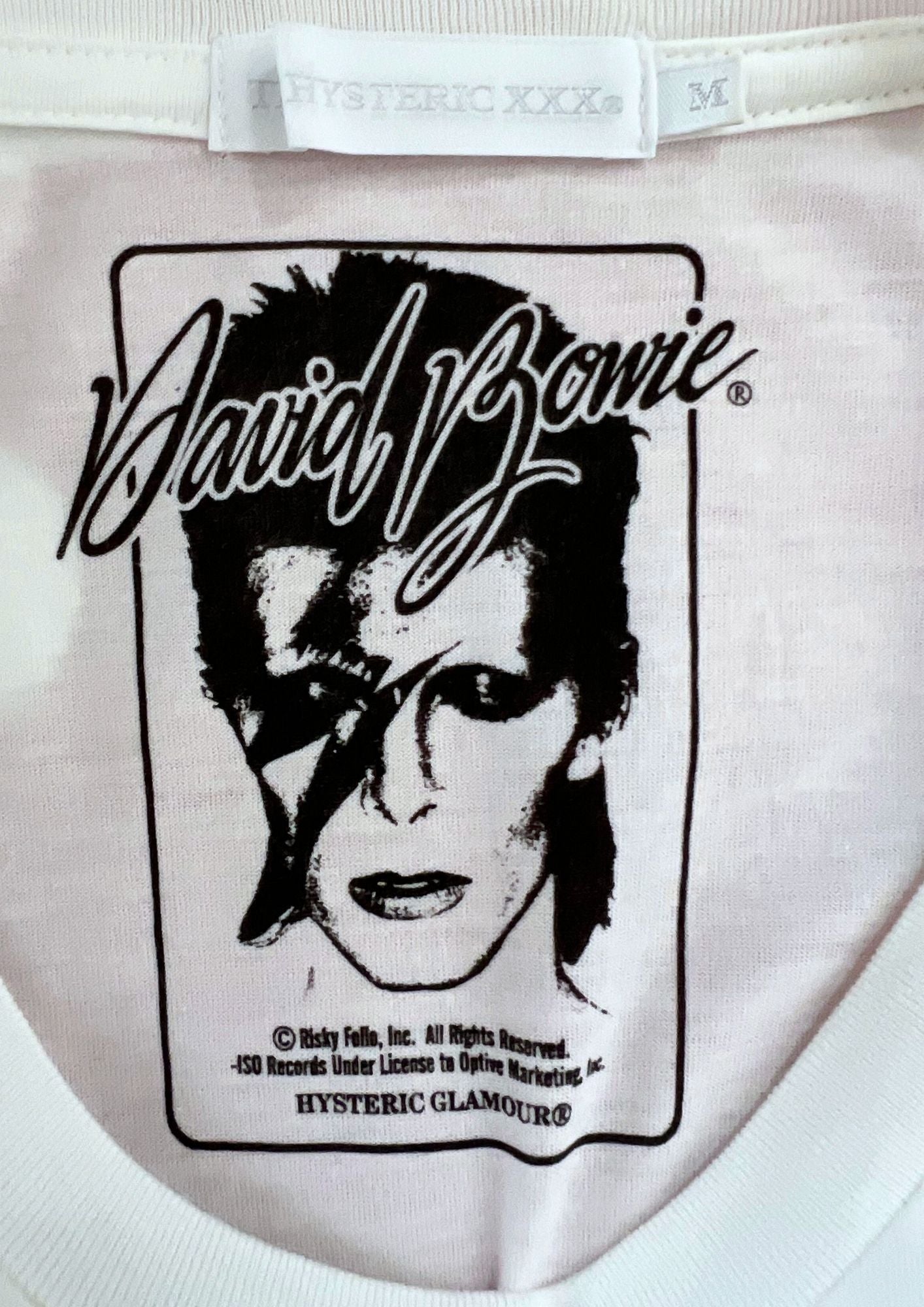2010 HYSTERIC GLAMOUR THEE HYSTERICS XXX x  David Bowie '1974' T-shirt (M)
