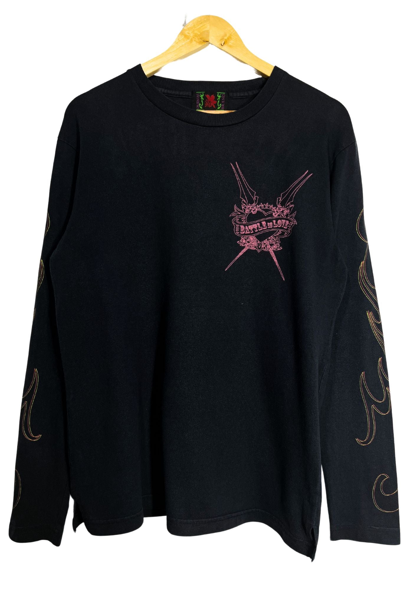 2010s Neon Genesis Evangelion x NISHIKI 'Battle is Love Illustrious Makinami Mari' Embroidered L/S Shirt