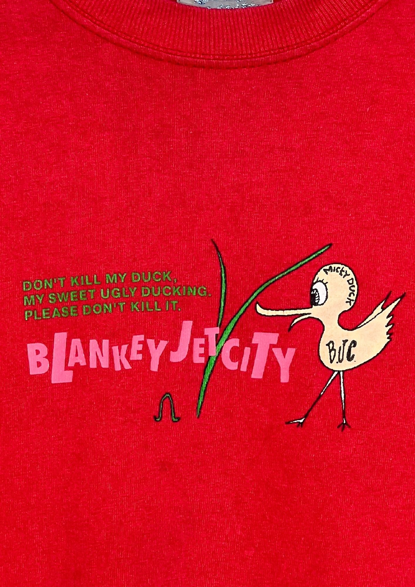 90s BLANKEY JET CITY 'Micky Duck' Japanese Band Tee