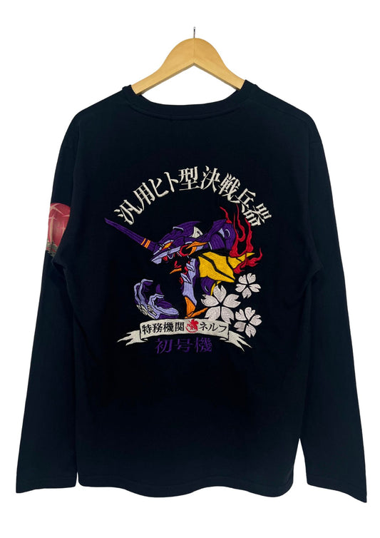 2010s Neon Genesis Evangelion x Nishiki TYPE 01 Embroidered Long Sleeve Shirt