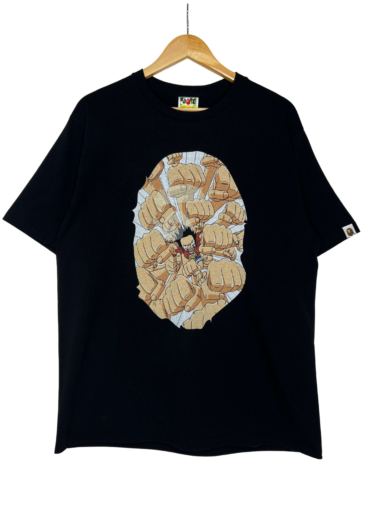 2012 A Bathing Ape x One Piece Luffy Gum Gum Gatling T-shirt