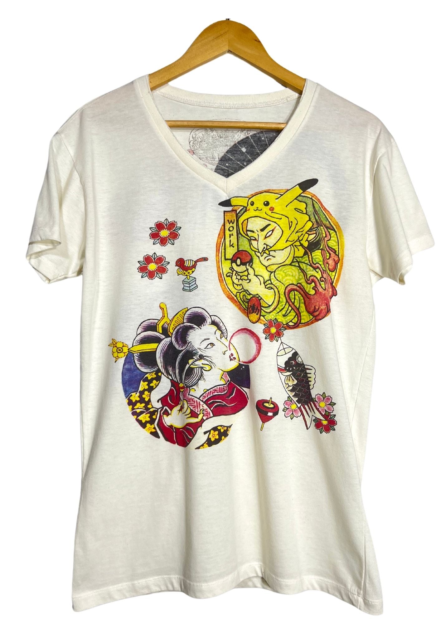 Japanese art WORK 'Edo Pickachu' T-shirt