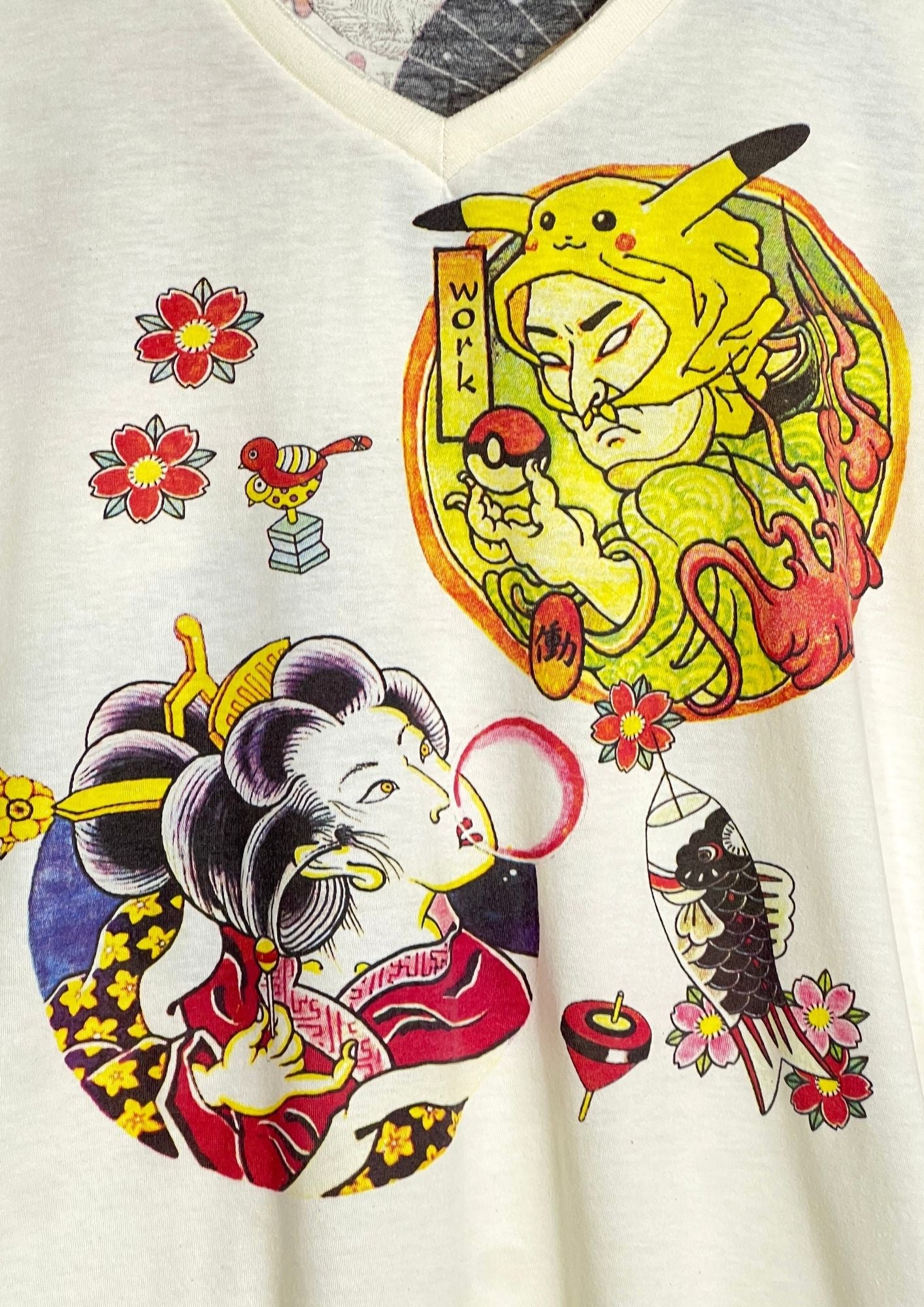 Japanese art WORK 'Edo Pickachu' T-shirt