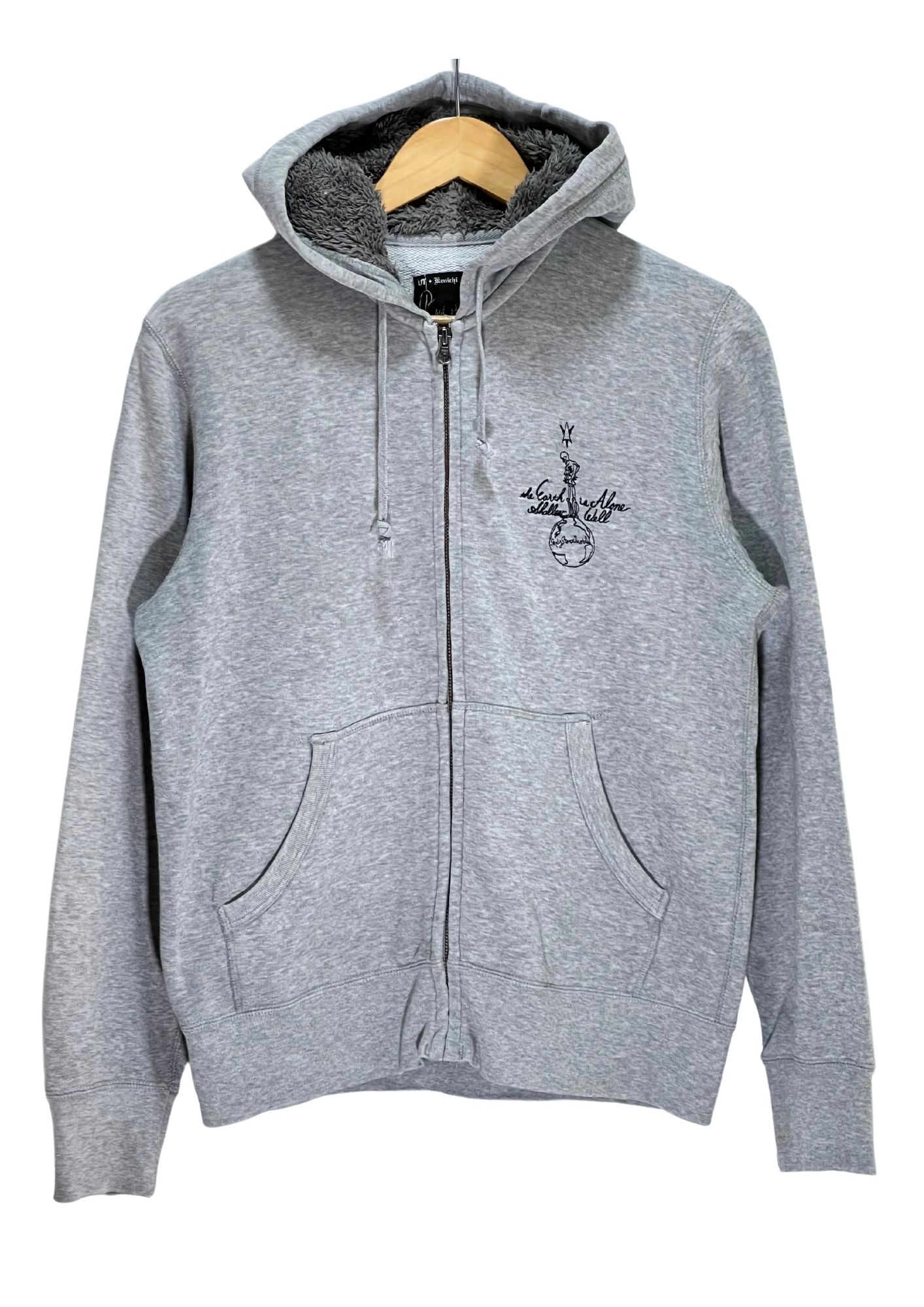 2009 KENICHI ASAI x UT 'Gasoline' Japanese Band Zip-Up Hoodie (S-M)