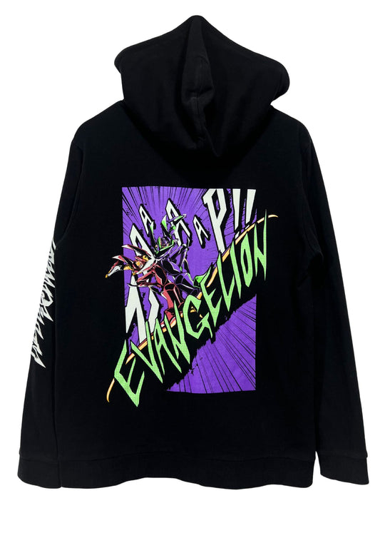 2010s Neon Genesis Evangelion x EVANGELION STORE 'American Comic Style' Zip Up Hoodie (M-L)