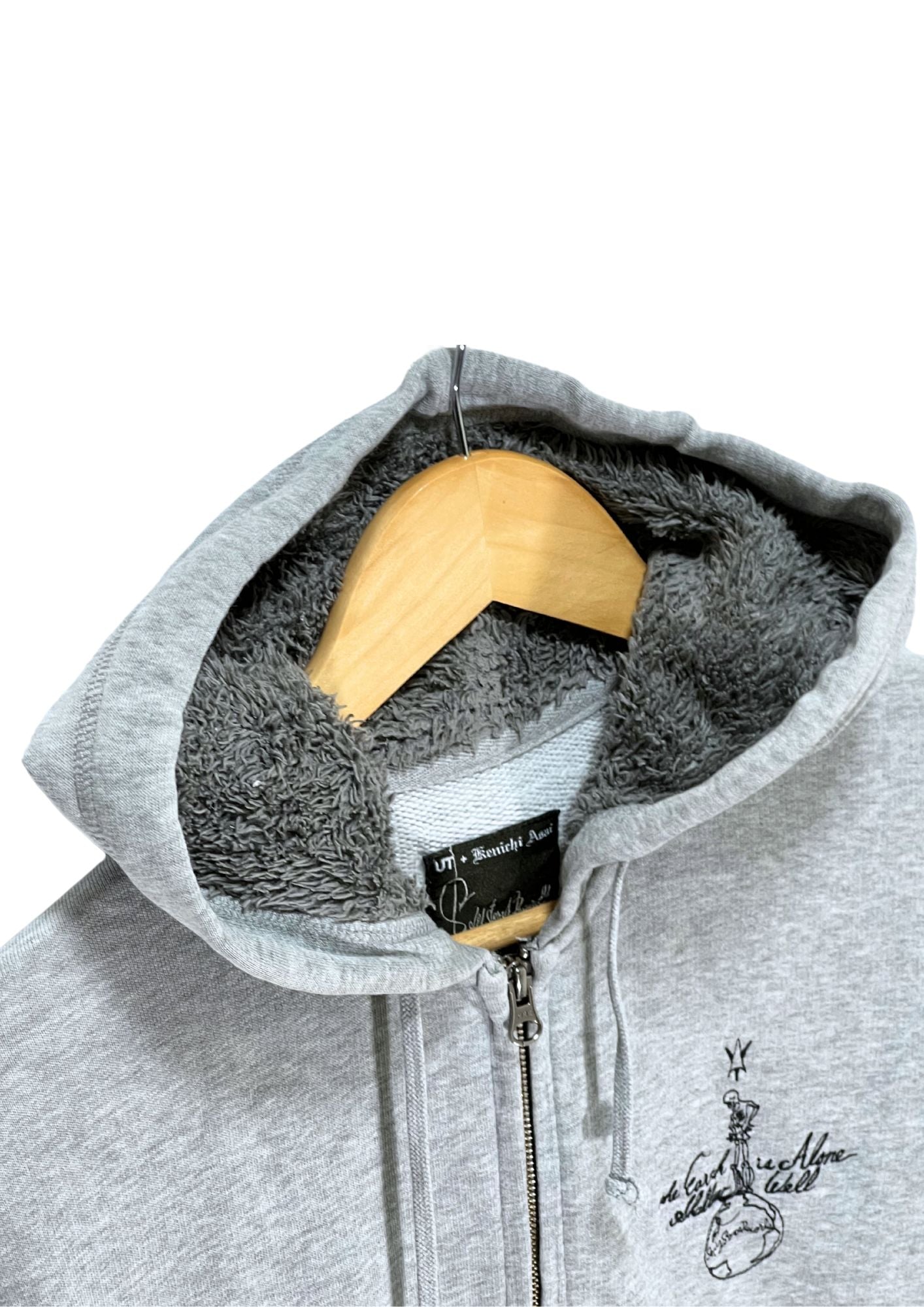 2009 KENICHI ASAI x UT 'Gasoline' Japanese Band Zip-Up Hoodie (S-M)