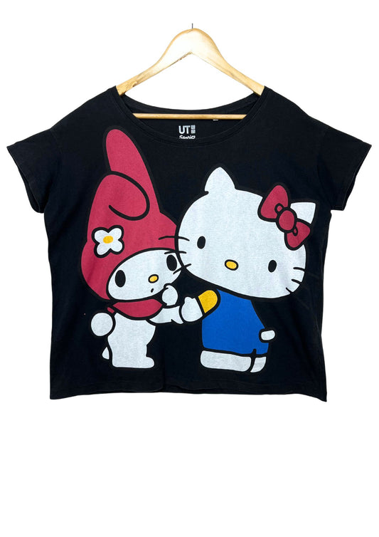 2010s Hello Kitty x UT 'Hello Kitty and My Melody' Oversize Boxy T-shirt (Ladies M-XL)