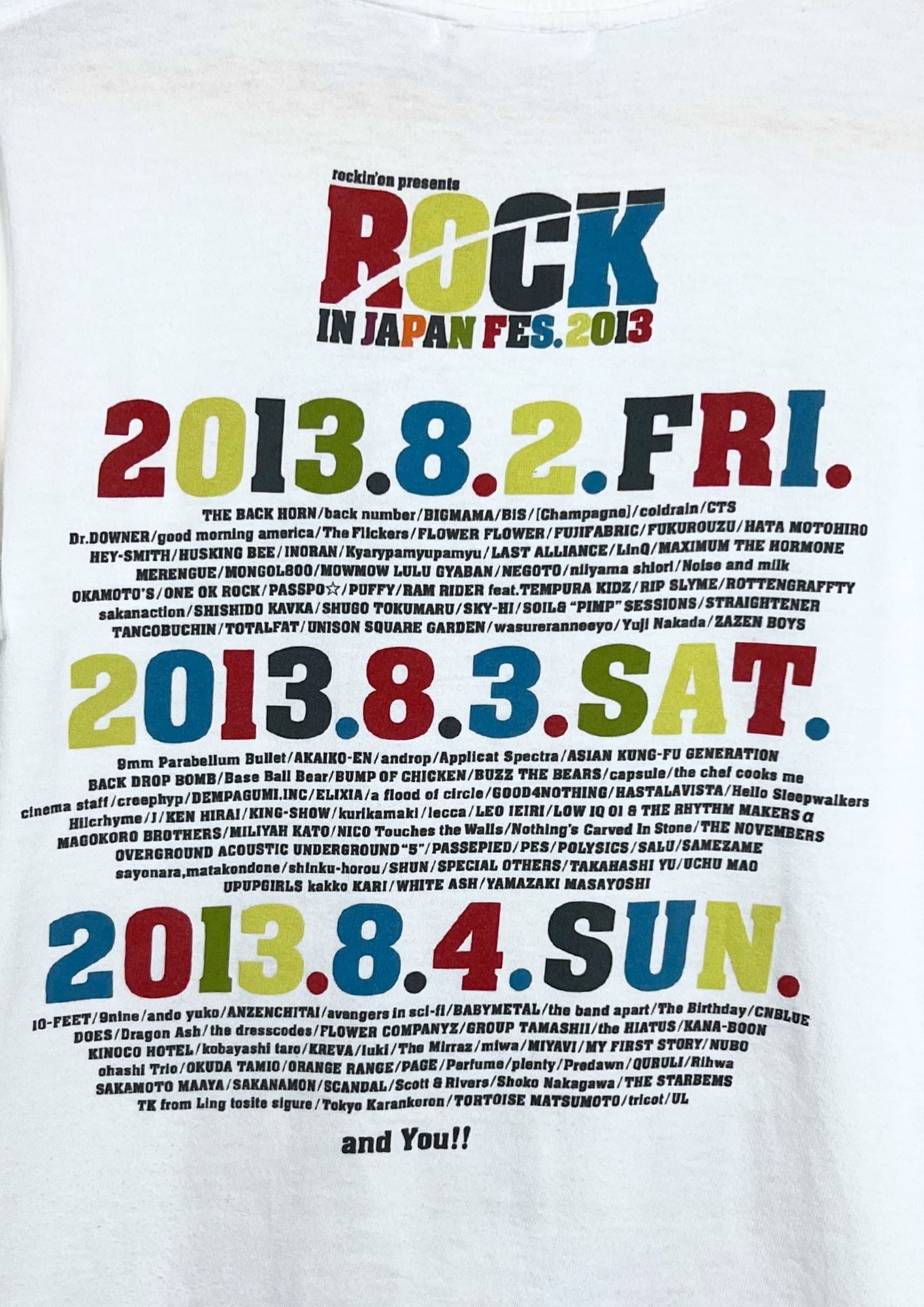 2013 Studio Ghibli Totoro x Rockin'on Rock in Japan Fes. 2013 Totoro T-shirt