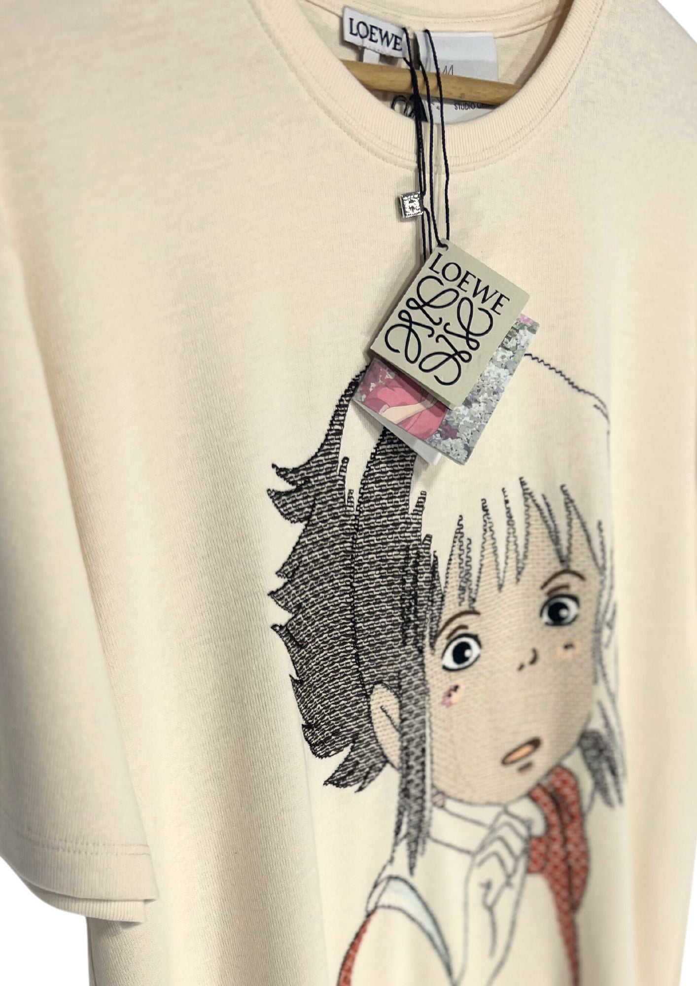 2021 Spirited Away x Loewe Chihiro Embroidered T-shirt