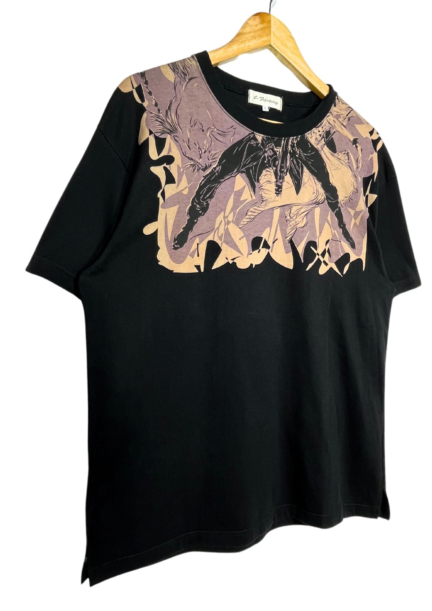 2010s Yoshitaka Amano x t-Factory Art from Final Fantasy VII Cloud T-shirt