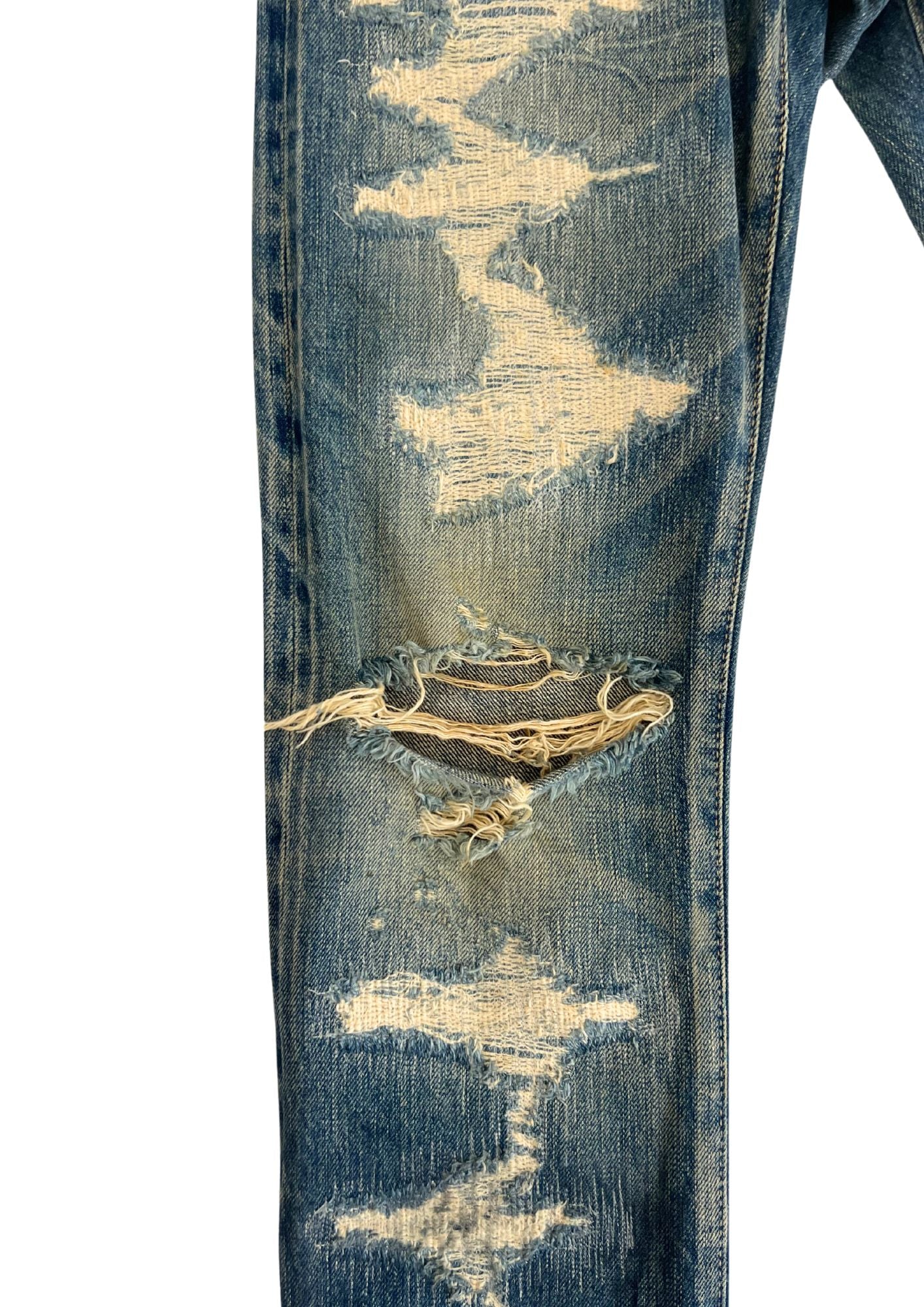 2000s Vintage HYSTERIC GLAMOUR Distressed Studs Denim