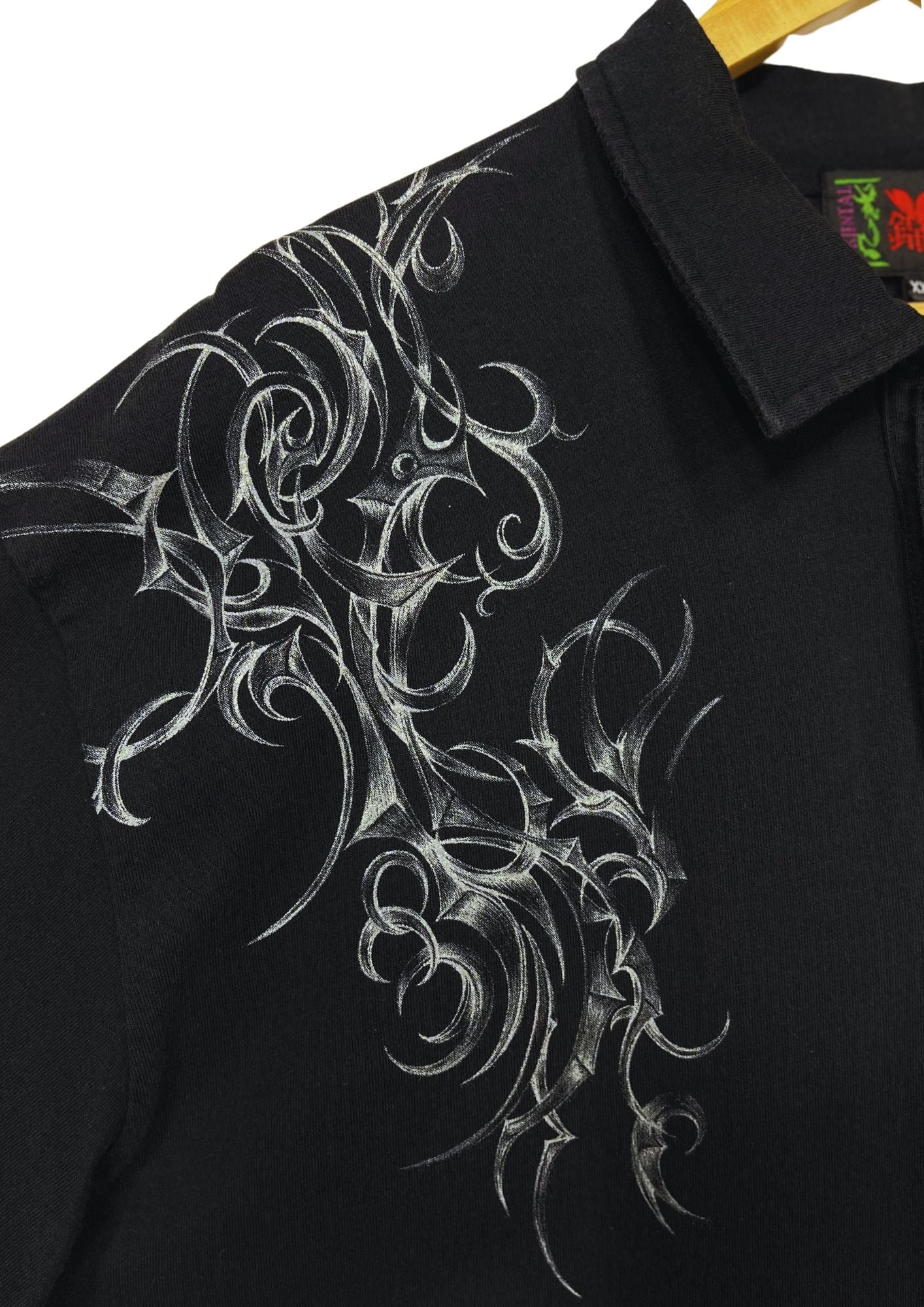 Neon Genesis Evangelion x Nishiki Tribal Motif Polo Shirt