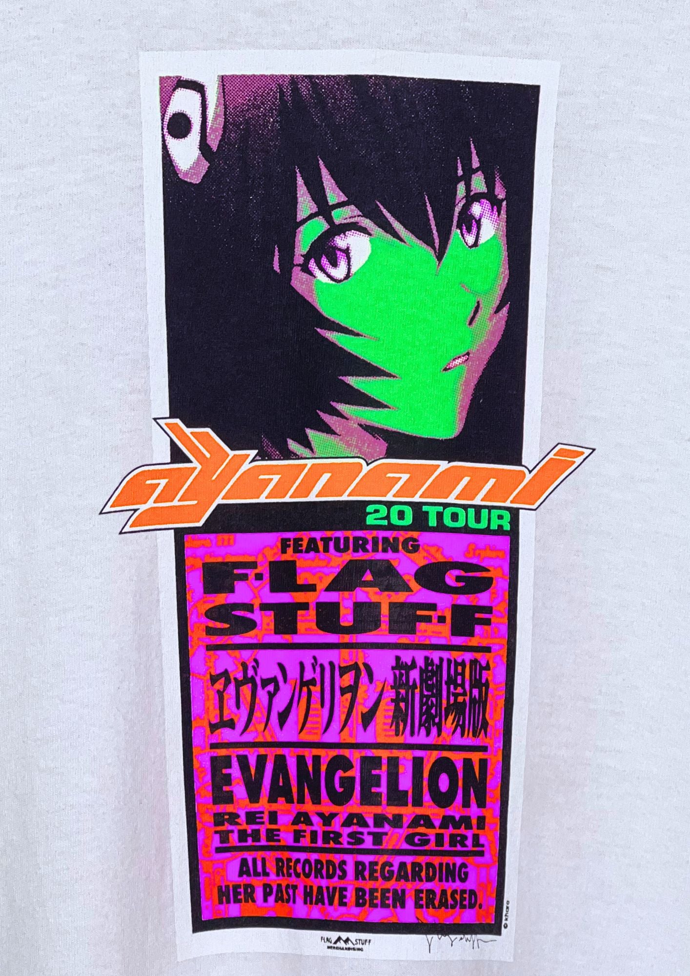 2020 Neon Genesis Evangelion x Flagstuff Rei Ayanami L/S Shirts
