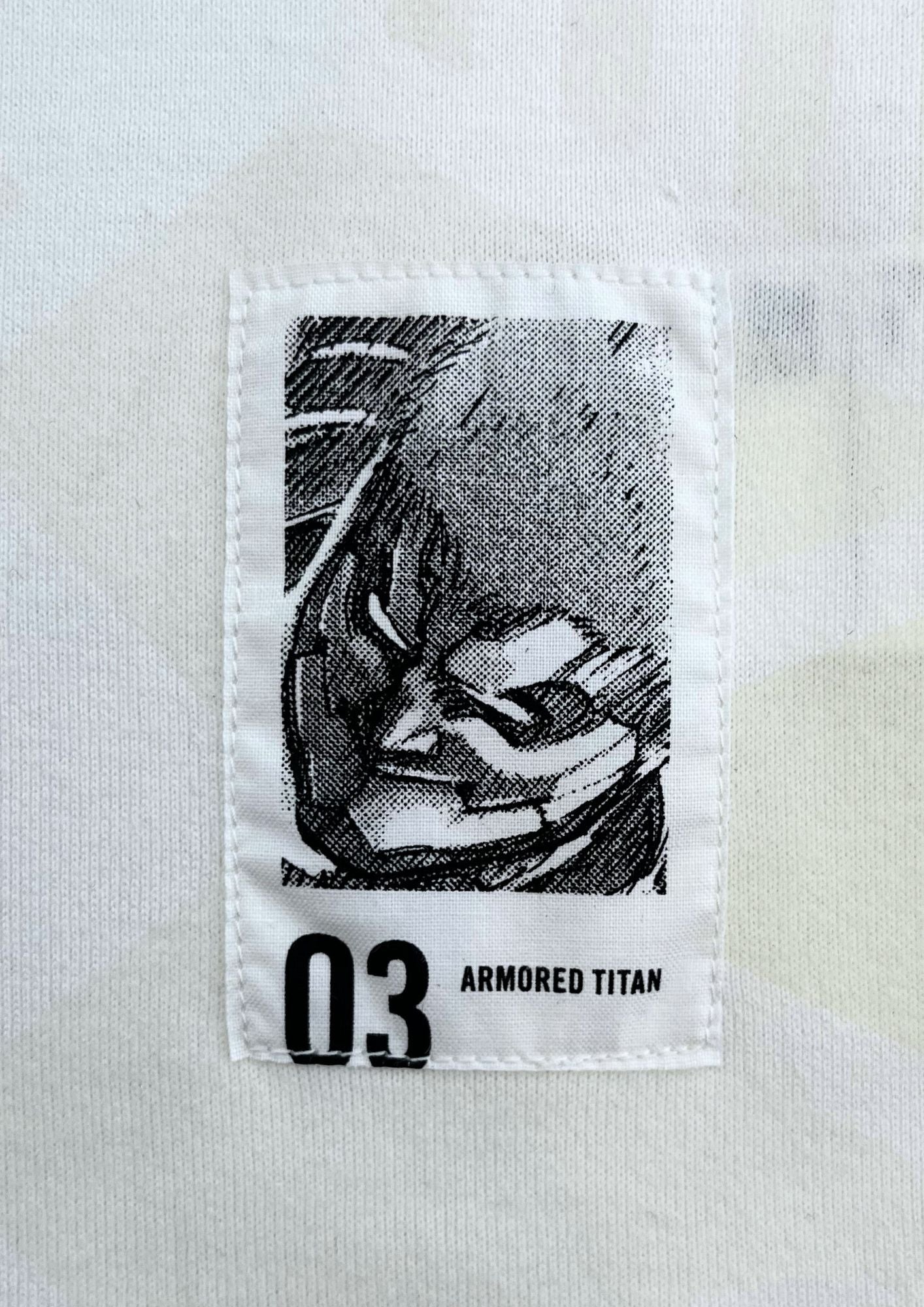 2015 Attack on Titan x ANREALGE Armored Titan 03 UV Print  Changing Colour T-shirt