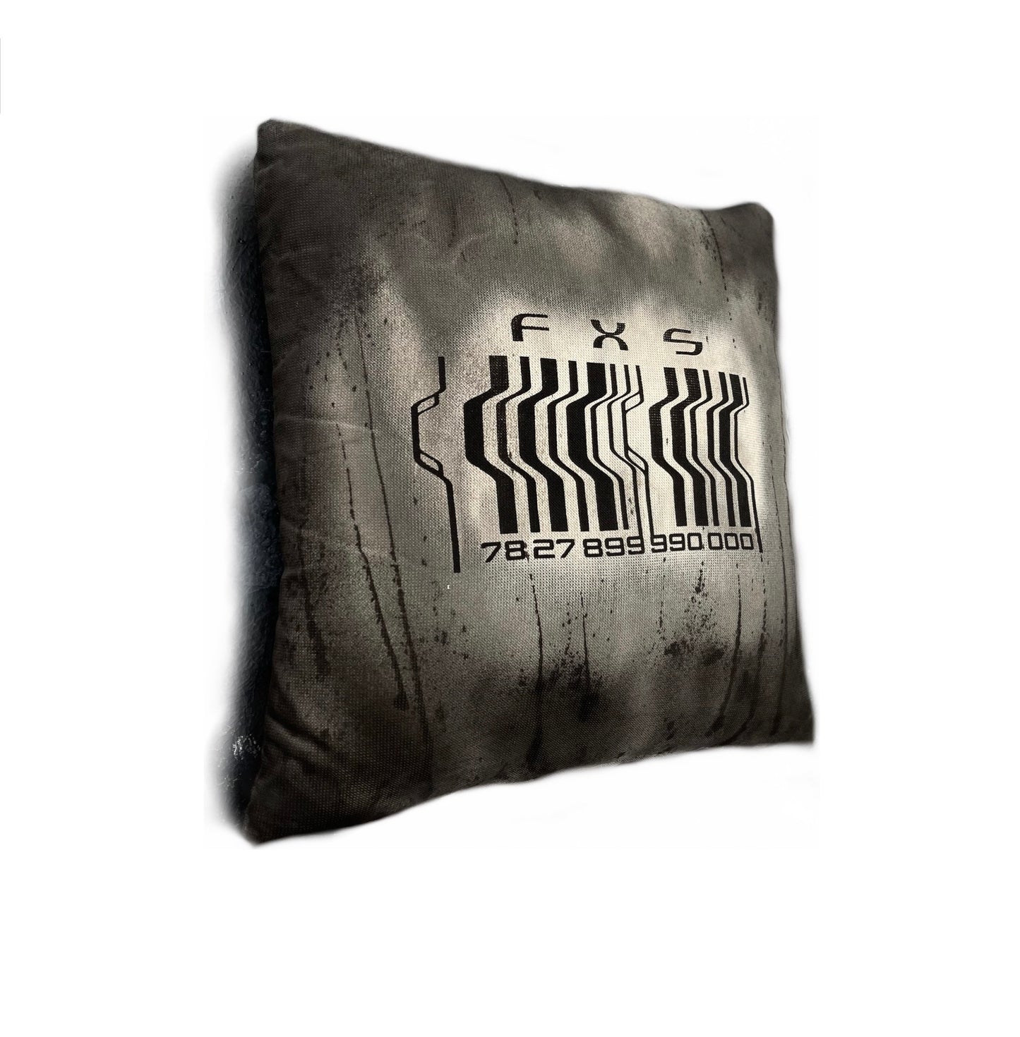 FORMULA-7 MOON BASE FXS WARPED BARCODE CUSHION