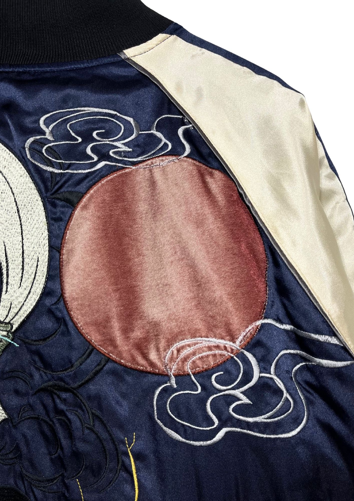 Naruto x Neutral Infinity 'Sasuke and Naruto, Japanese Wind God and Thunder God / Nine-Tailed Fox' Reversible Embroidered Sukajan